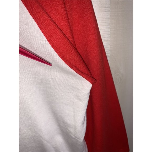 Vintage 80s Red White Alaska Ringer Style T Shirt Adult Medium USA Made-11701 - Picture 14 of 15